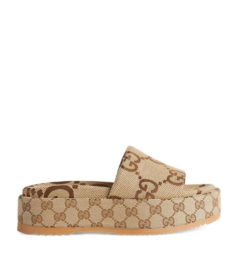 gucci sandalias plataforma|gucci slippers for women.